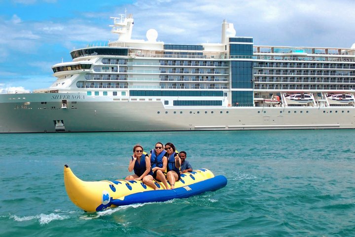 Bali: Zipline + Watersport Trio (Jetski, Parasailing, BananaBoat)