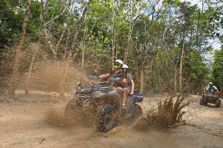 Visite en VTT des grottes de jade et du village maya de Cozumel