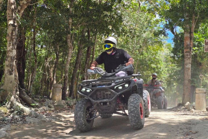 Visite en VTT des grottes de jade et du village maya de Cozumel