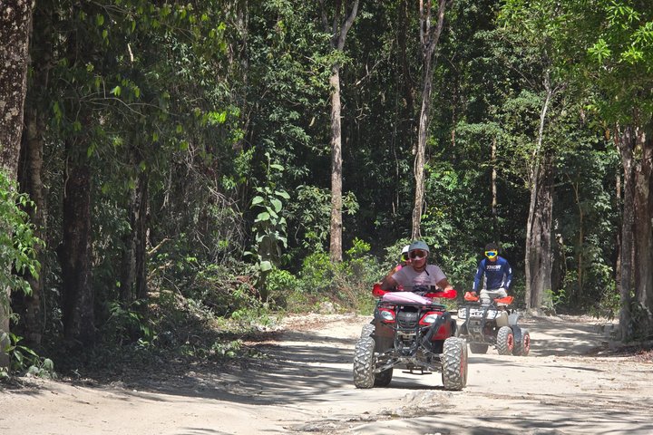 Visite en VTT des grottes de jade et du village maya de Cozumel