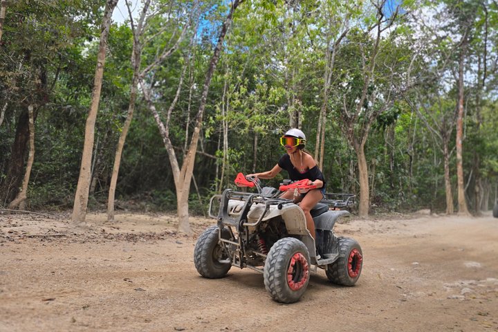Visite en VTT des grottes de jade et du village maya de Cozumel