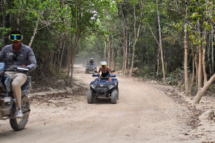 Visite en VTT des grottes de jade et du village maya de Cozumel
