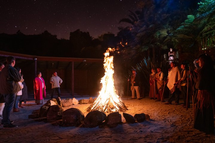 Expérience culturelle et cuisine maorie de saison au Te Pā Tū