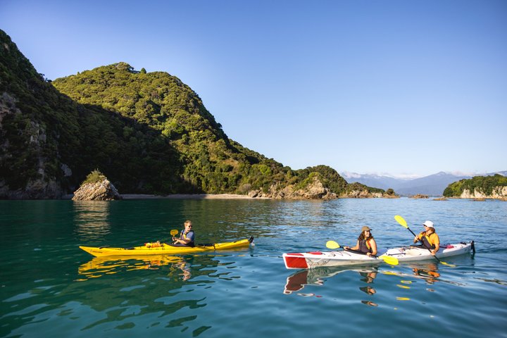Abel Tasman: Tour in Kayak Guidati a Golden Bay