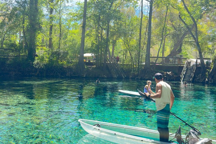 Tour ecologico in kayak con fondo in vetro di Ginnie Springs