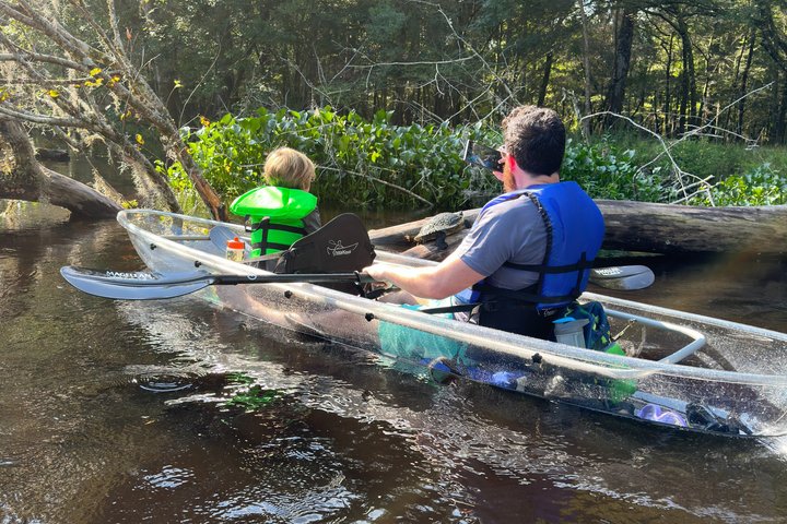 Tour ecologico in kayak con fondo in vetro di Ginnie Springs