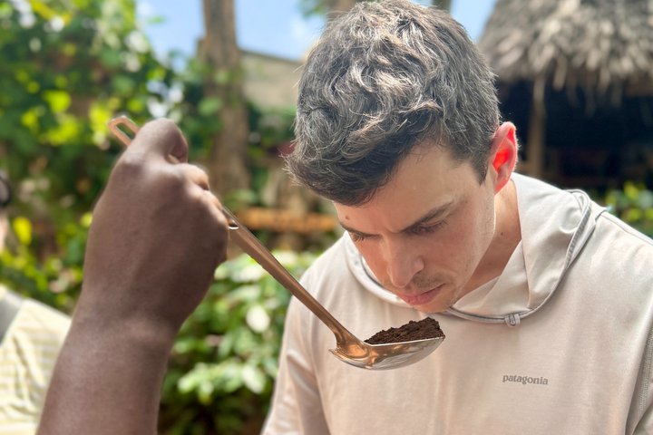 Moshi : Materuni watervallen wandeling, traditionele lunch & koffie boerderij