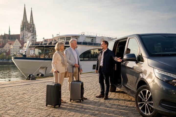 Regensburg para Praga Transporte privado para cruzeiros do Danúbio