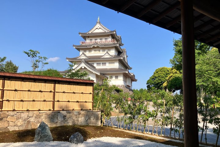 Chiba: Kimono og te seremoni på en historisk slottet hage