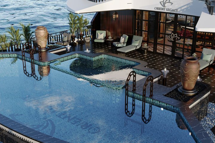 6 STJERNES SERVICE - ORIENT LEGACY på vej til Halong Bay & Lan Ha Bay