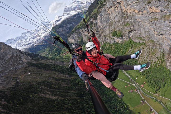 Mürren-Lauterbrunnen : vols panoramiques en parapente tandem