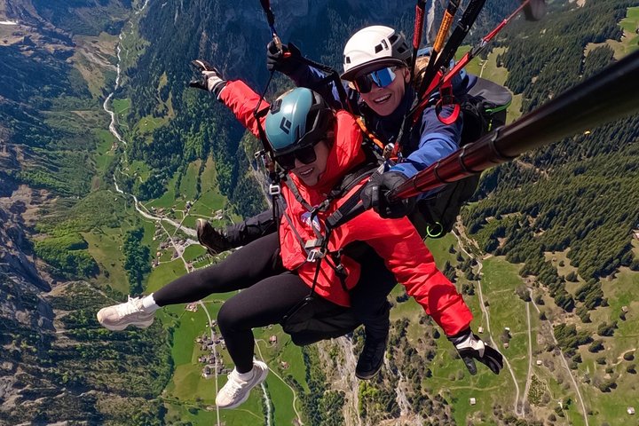 Mürren-Lauterbrunnen : vols panoramiques en parapente tandem