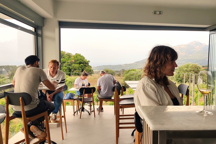 Samos : degustazione di vini presso l'azienda biologica Kostaki