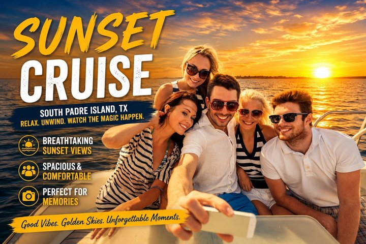 Crucero al atardecer por South Padre Island