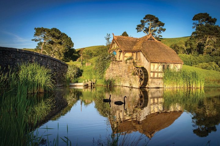 Hobbiton Movie Set & Waitomo Caves Pequeno grupo tour de Auckland