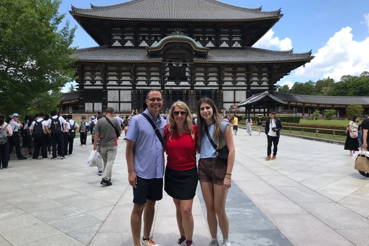 Excursion d'une journée à Nara au départ d'Osaka en voiture privée avec Guide licencié