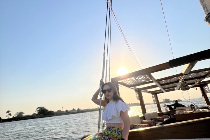 Private Romantic Nile Felucca Sunset Dinner in Cairo