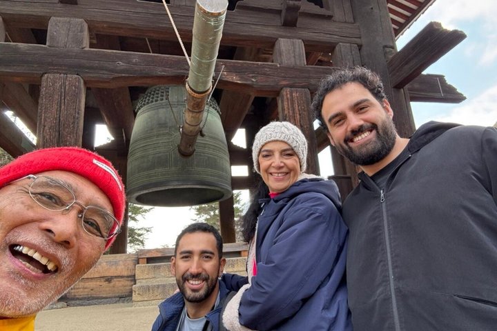 Excursion d'une journée à Nara au départ d'Osaka en voiture privée avec Guide licencié
