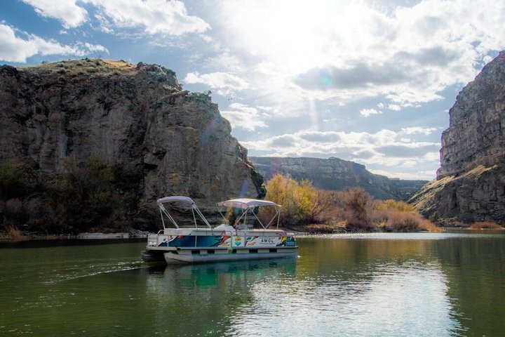 Tour panorámico en barco a Pillar Falls en Twin Falls, Idaho