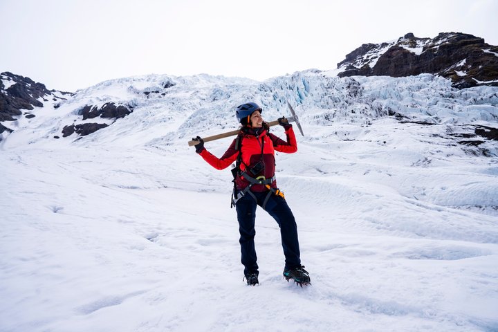 Skaftafell : Caminata por el glaciar de hielo azul en Vatnajökull
