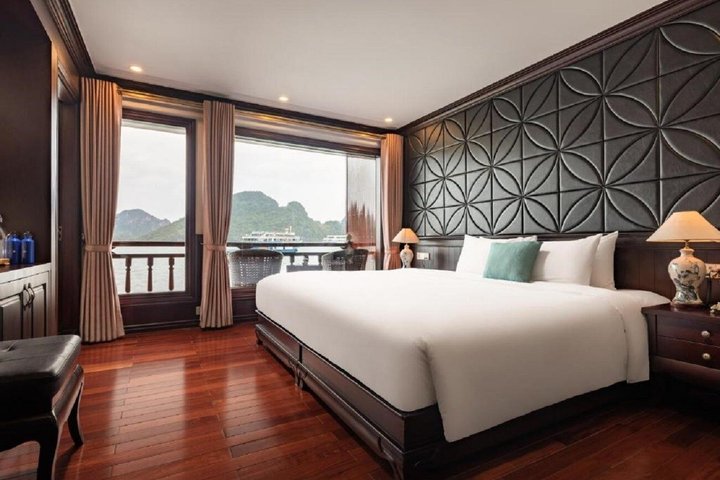 2 - Day Ha Long-Lan Ha Bay-Bai Tu Long Bay 5 Sterne Kreuzfahrten und Balkon