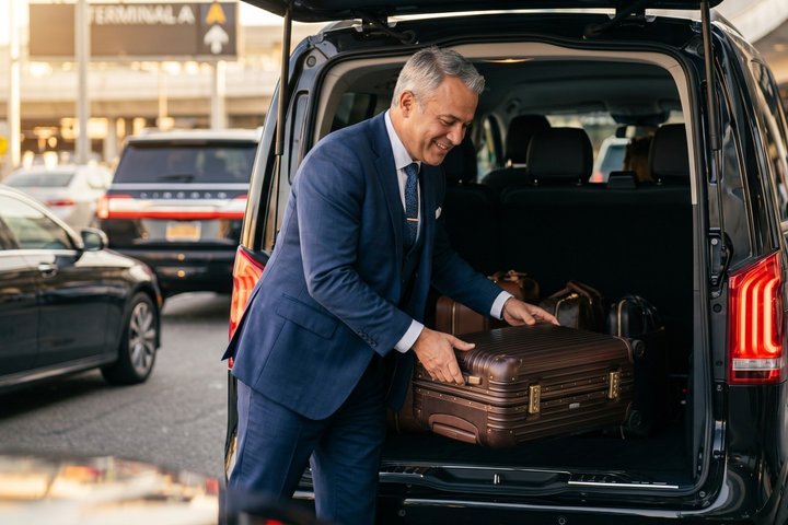 NYC : JFK|LGA|EWR Flygplats Privat transfer tur och retur till Manhattan