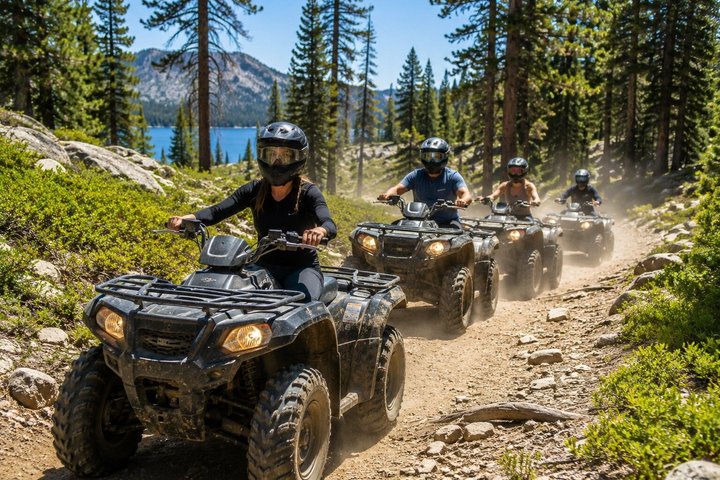 Lake Tahoe begeleide ATV Tour naar een verborgen Alpine Lake
