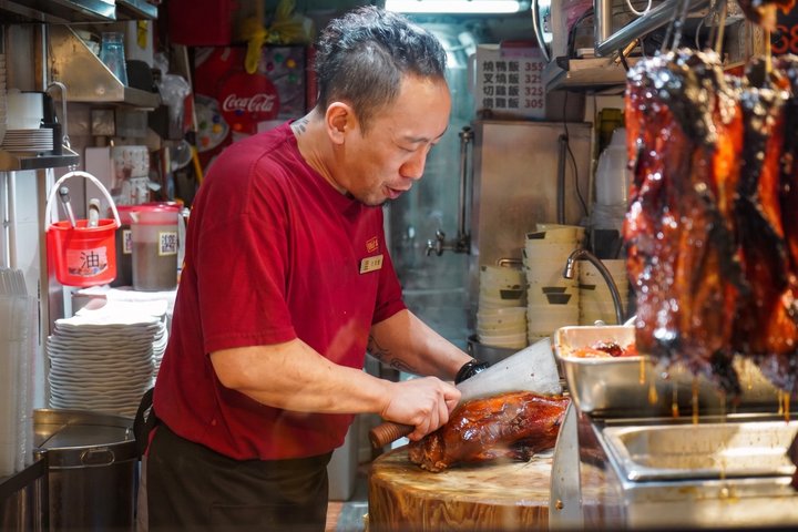 Hong Kong : 7 - Excursão pela rua e restaurante de Hong Kong