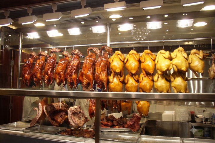 Hong Kong : 7 - Excursão pela rua e restaurante de Hong Kong