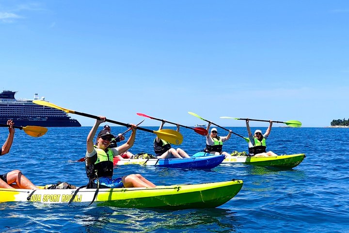 Rovinj fantastisk kajak tur-fri drikke & snorkling & spring & billeder