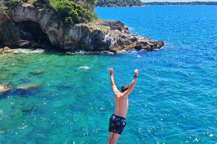 Rovinj fantastisk kajak tur-fri drikke & snorkling & spring & billeder
