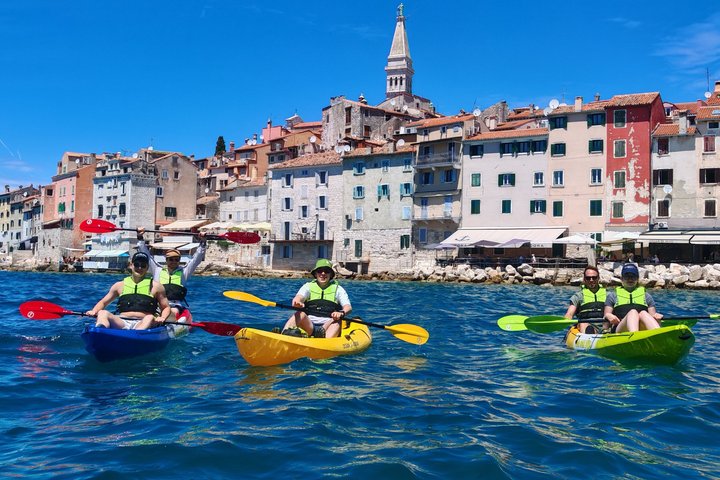 Rovinj fantastisk kajak tur-fri drikke & snorkling & spring & billeder
