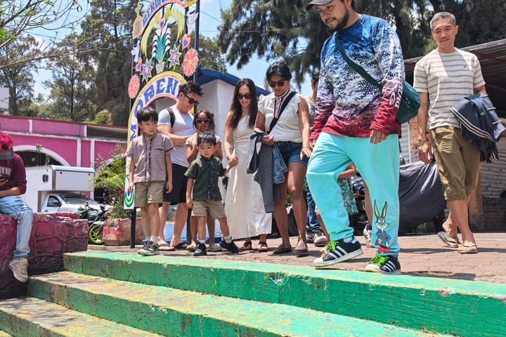 Excursion privée en bateau pour les familles à Mexico et Xochimilco (UNESCO)