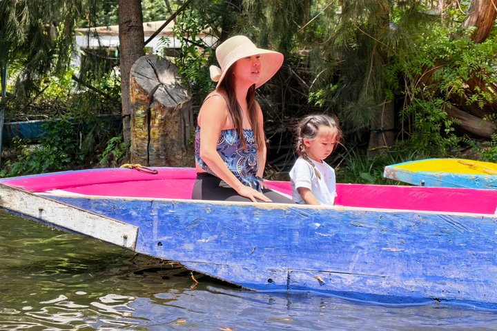 Excursion privée en bateau pour les familles à Mexico et Xochimilco (UNESCO)