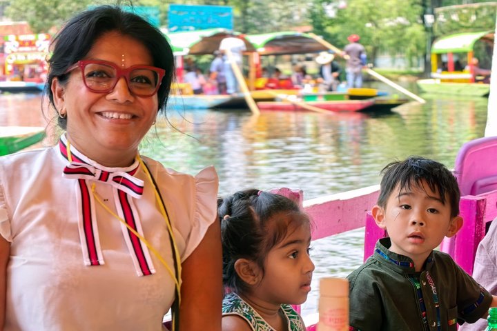 Excursion privée en bateau pour les familles à Mexico et Xochimilco (UNESCO)