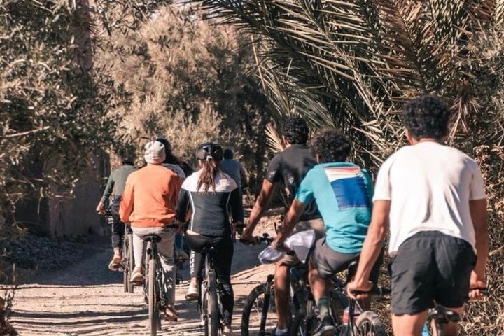 Privater halbtägiger Mountainbike-Ausflug zur Entdeckung der Skoura Palmeraie