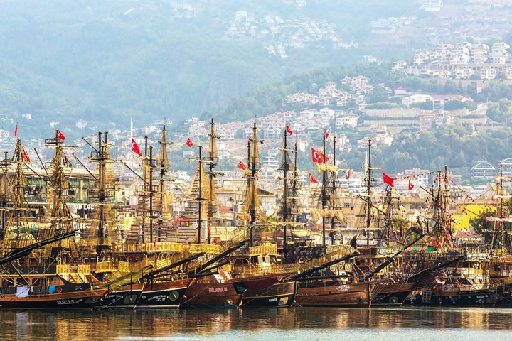 Alanya All Inclusive Piratbåttur med hotelltransport