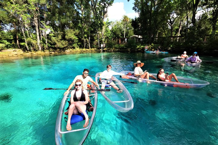 Clear Kayak Tour de las Tres Hermanas Springs y Manatí por Crystal River