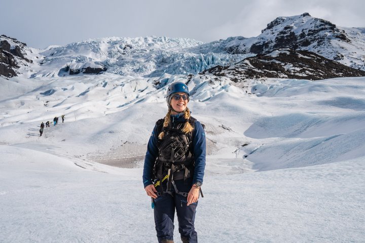 Skaftafell : Caminata por el glaciar de hielo azul en Vatnajökull