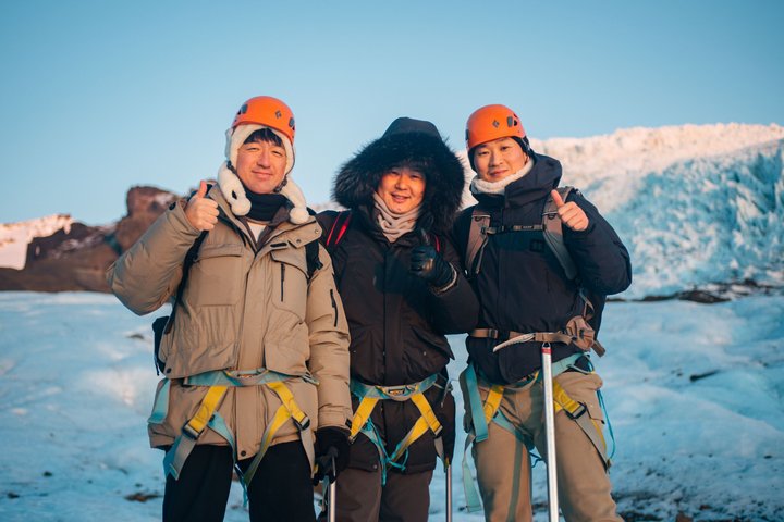 Skaftafell : Caminata por el glaciar de hielo azul en Vatnajökull