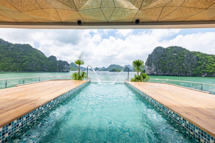 2D1N Elite Lan Ha Bay & Ha Long Bay kryssning med infinitypool