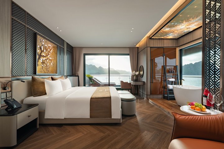 2 dage 1 nat luksus Azura krydstogt gennem Halong & Lan Ha Bay