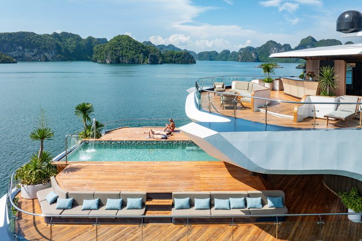 2 dage 1 nat luksus Azura krydstogt gennem Halong & Lan Ha Bay