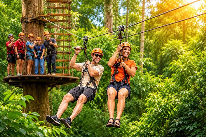 Khao Lak Ethical Elephant Sanctuary & Zipline Adventure
