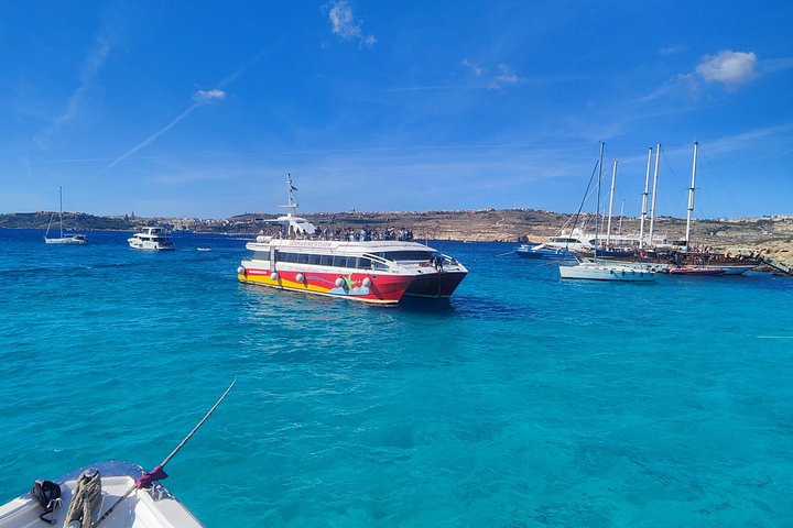 From Sliema: Comino Blue Lagoon, Crystal Lagoon & Sea Caves