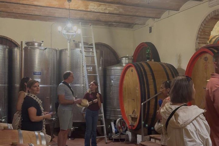 Siena: Chianti-zonsondergangtour met diner en wijnproeverij