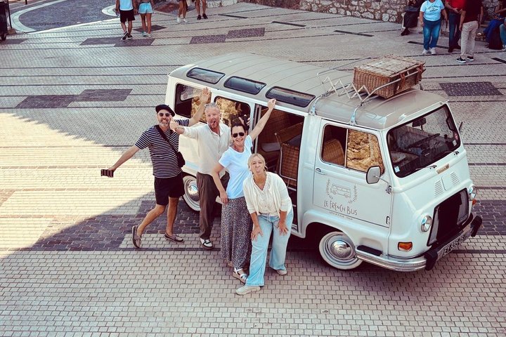 Autentisk rundtur i Cannes i en vintage skåpbil