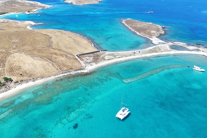 Mykonos Delos Rhenia Tägliche Kreuzfahrt mit Grill, Getränken und Transfer