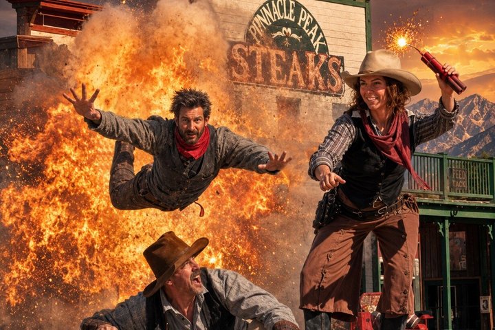 Pistoleros Wild West Show biljett, Tucson, Arizona
