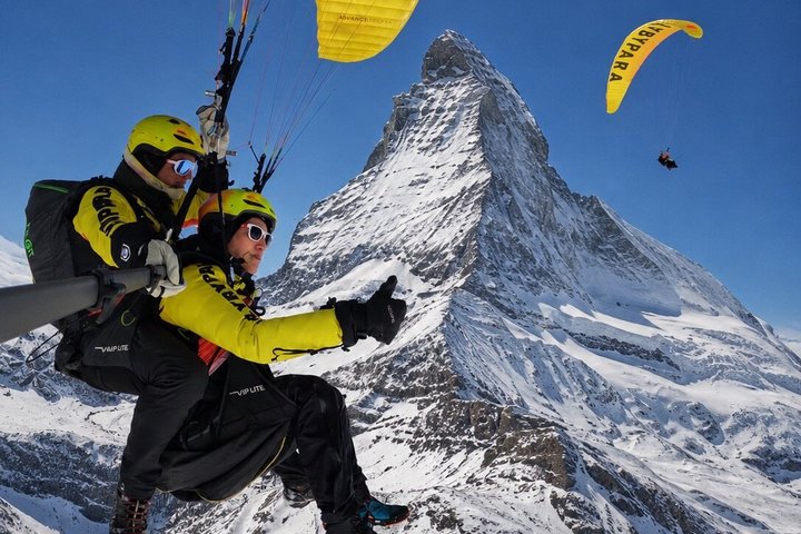 FLYMATTERHORN VIP Tandem Paraquedas Zermatt Matterhorn Vista